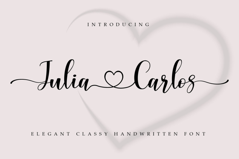 julia-carlos-a-handwritten-script