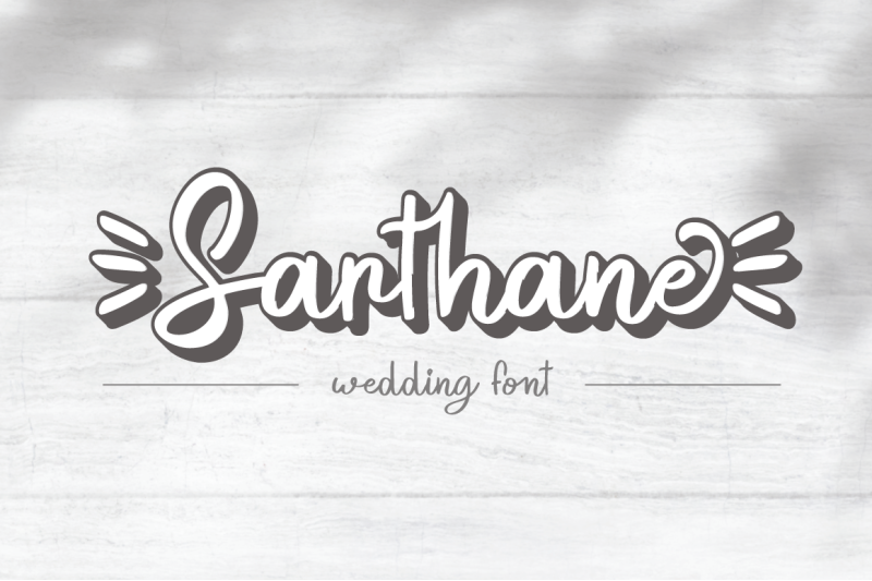 sarthane-wedding-font