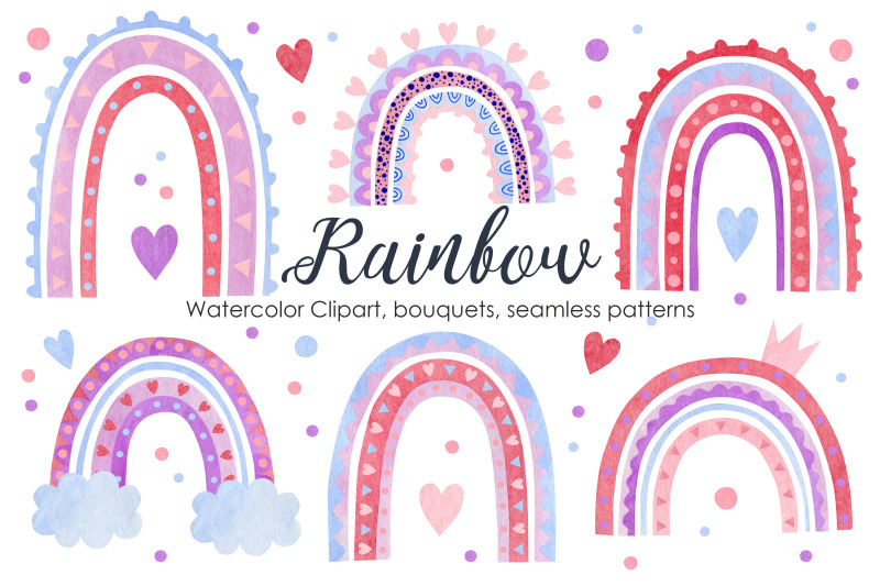 watercolor-rainbow-collection
