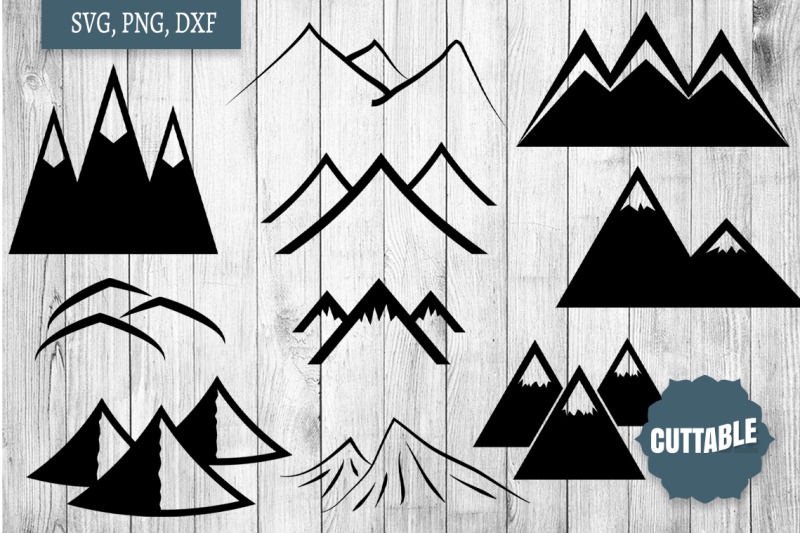 mountain-svgs-flat-mountain-cut-files-mountain-silhouette-cut-file