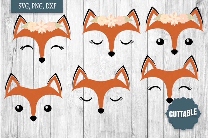 fox-face-svgs-fox-faces-svg-cute-little-foxes-cutting-files