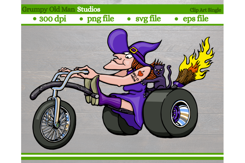 funny-witch-witch-halloween-motorcyle