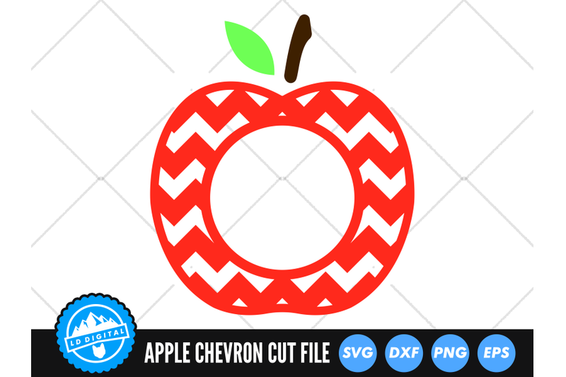 chevron-apple-round-frame-svg-apple-svg