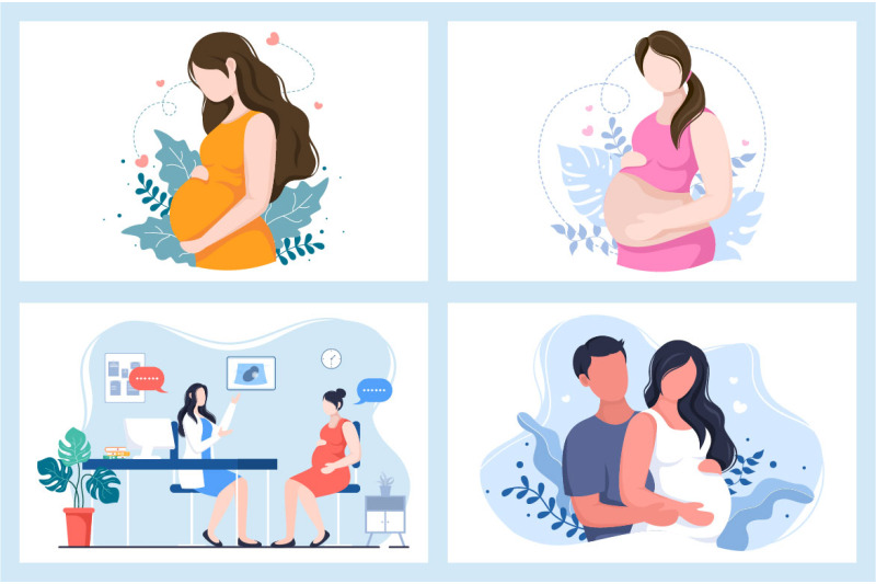 12-pregnant-lady-background-vector-illustration