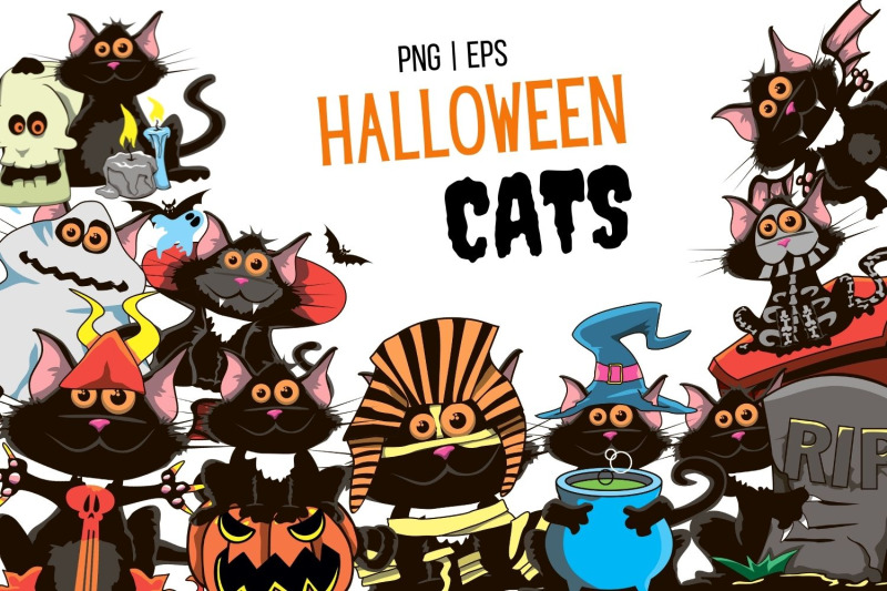 halloween-cats-clipart