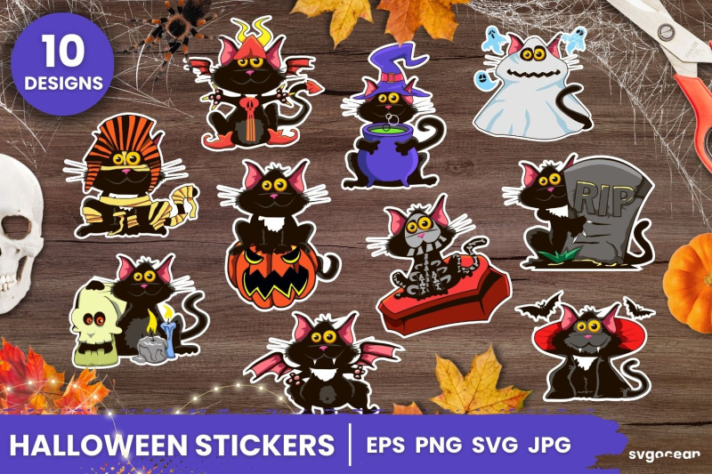halloween-cat-stickers