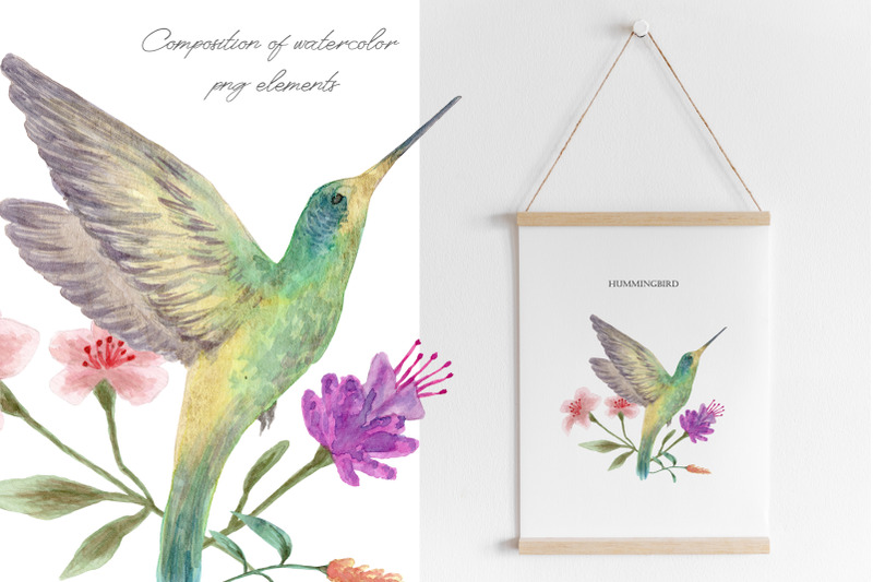 watercolor-hummingbirds-cliparts-and-patterns
