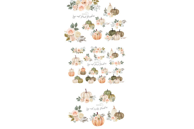 sage-and-peach-pumpkin-clipart-pumpkin-clipart-arrangements-pumpkin