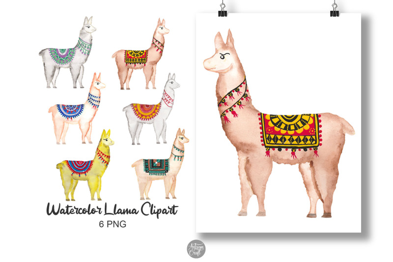 llama-watercolor-clipart