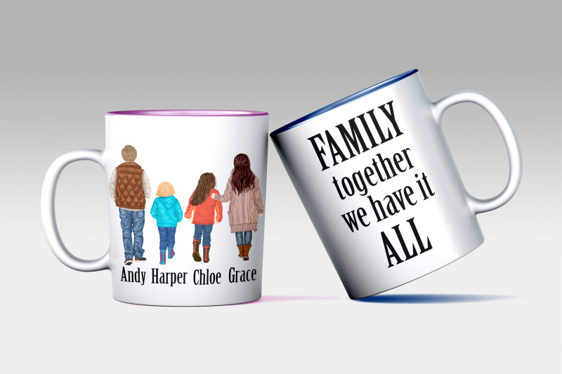 family-clip-art-custom-family-clipart-fall-family-mug-design