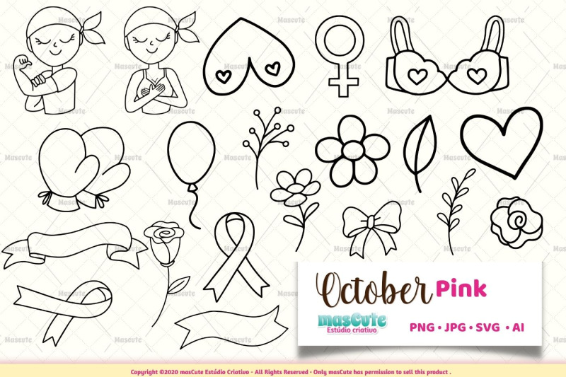 october-pink-svg-bundle-coloring-page