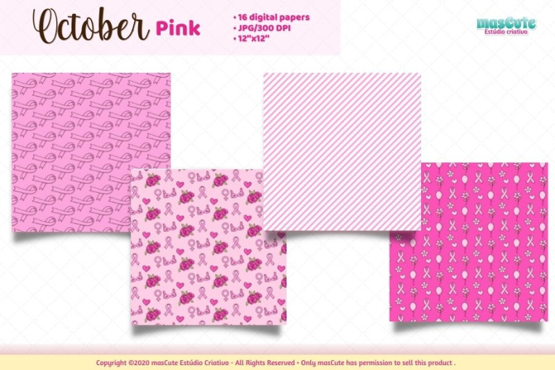 october-pink-digital-paper