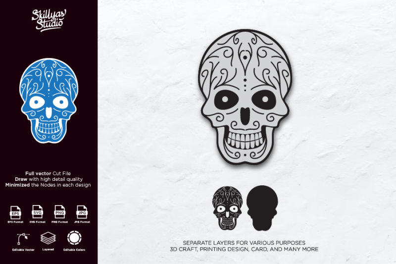 sugar-skull-mandala-cut-file-designs