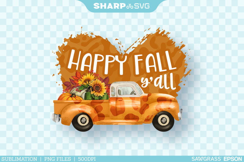 happy-fall-yall-png-watercolor-truck-sublimation-autumn