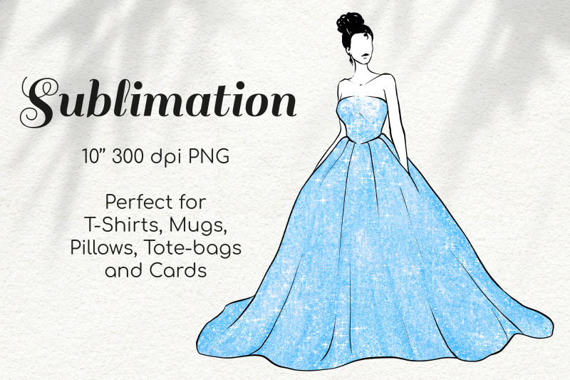 fashion-girl-in-blue-glitter-princess-dress-character-sketch