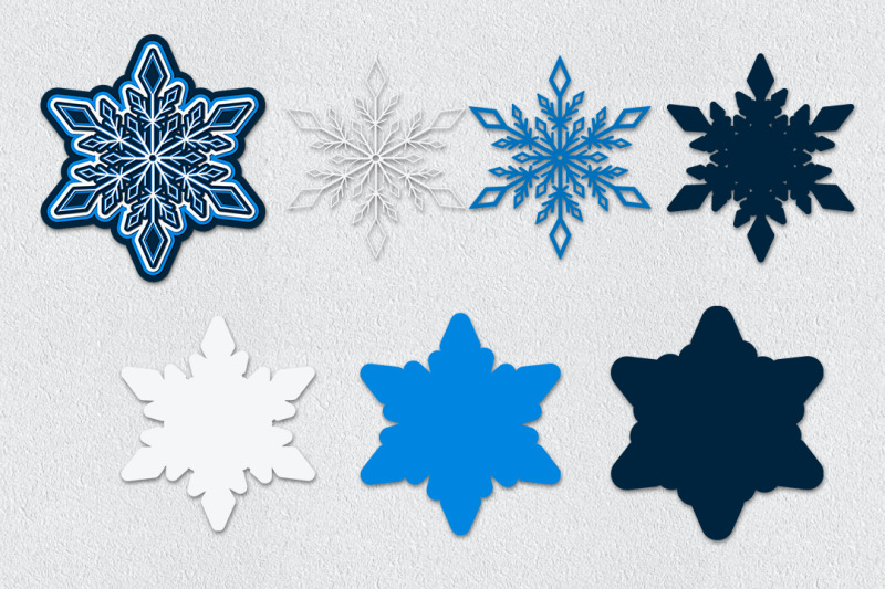 four-multilayer-snowflakes