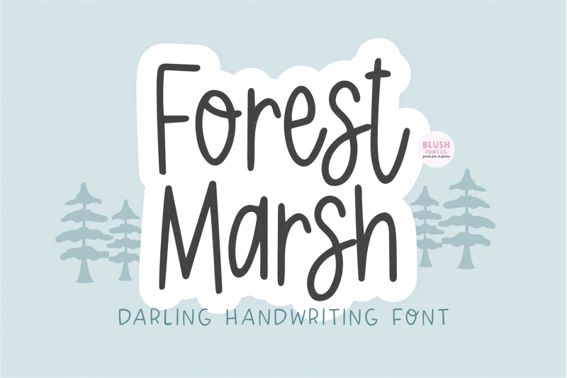 forest-marsh-cute-handwriting-font