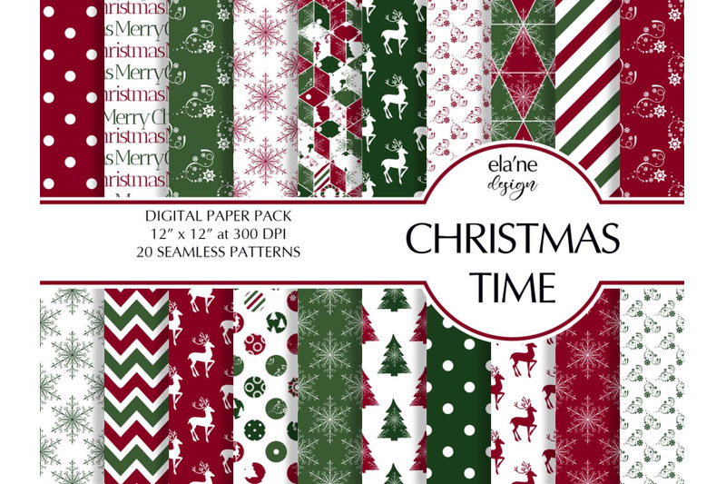 christmas-time-digital-paper-pack