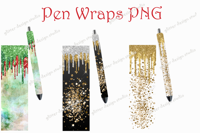 pen-wraps-template-glitter-drip-pen-wrap-design-pen-wraps-bundle