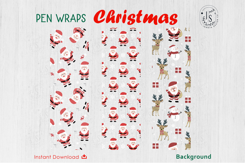 christmas-santa-claus-pen-wraps-file-set