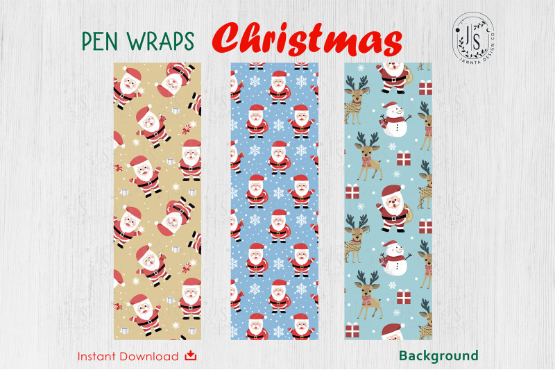 christmas-santa-claus-pen-wraps-file-set