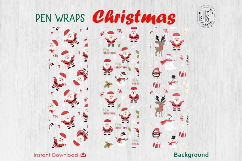 christmas-santa-claus-pen-wraps-file-set