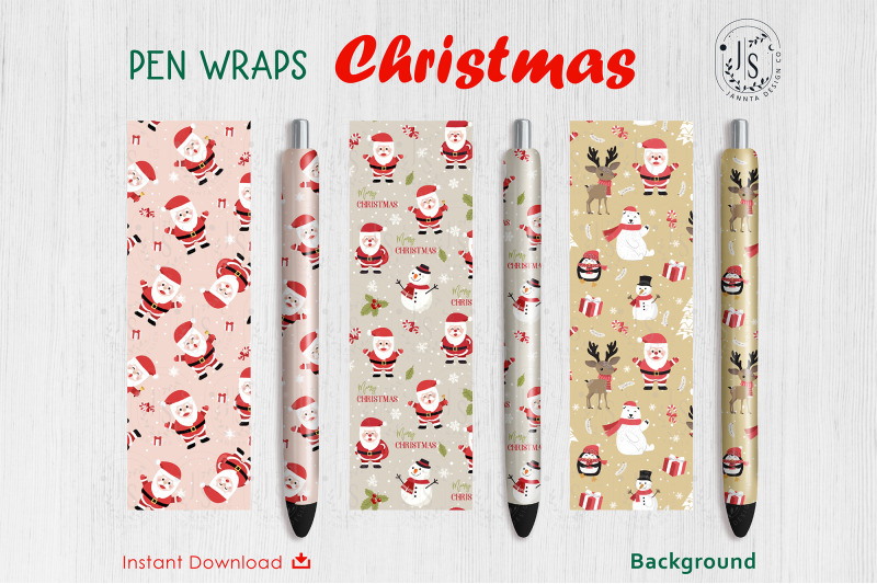 christmas-santa-claus-pen-wraps-file-set