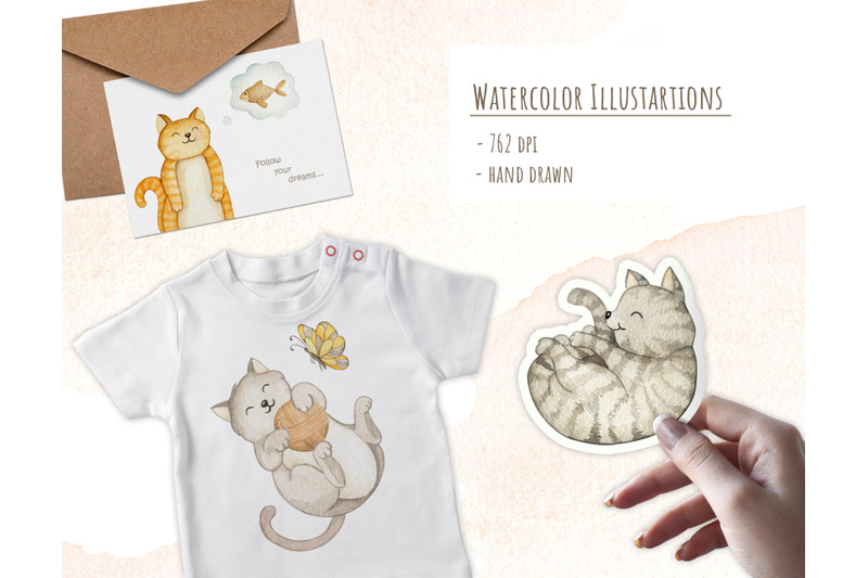 cute-cats-watercolor-set