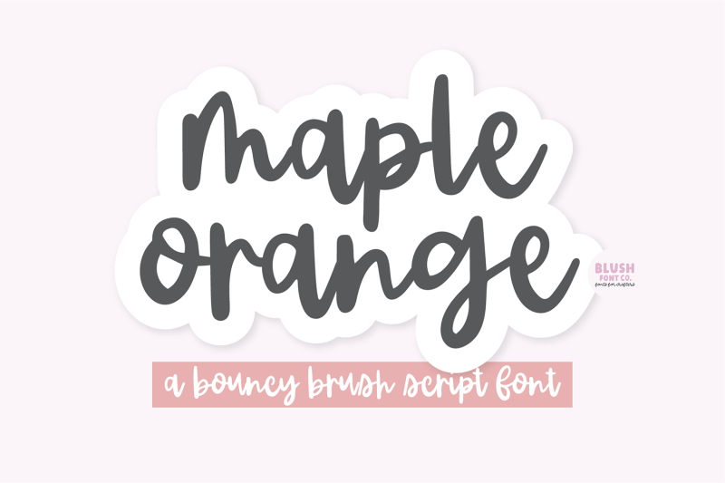 maple-orange-brush-script-font