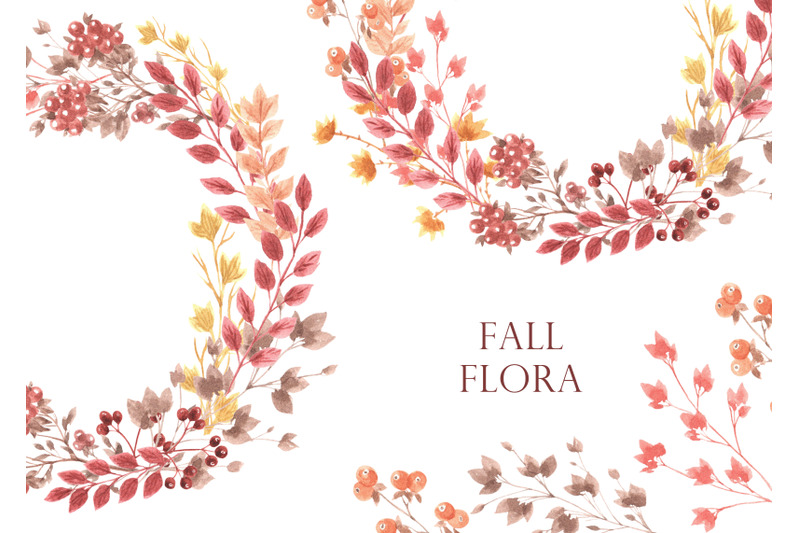 fall-flora-clipart-leaf-fall-clipart-plant-leaf-branch-berry