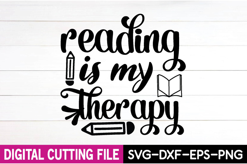 reading-is-my-therapy-svg