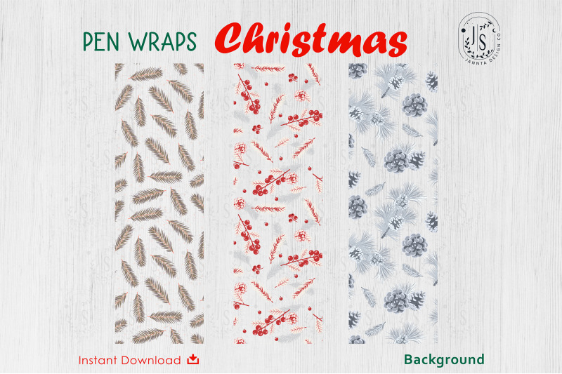 christmas-tree-pen-wraps-file-set