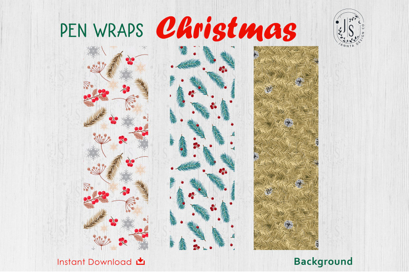 christmas-tree-pen-wraps-file-set