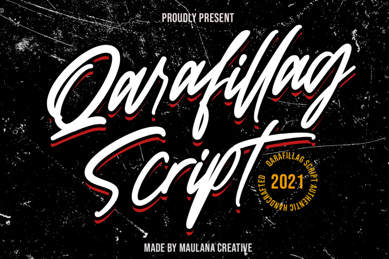 qarafillag-script-authentic-handcrafted-font