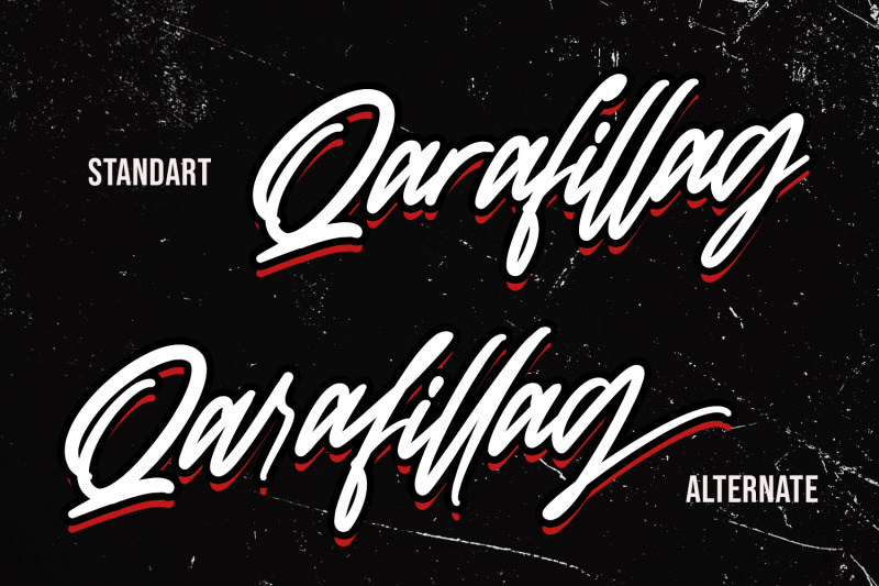 qarafillag-script-authentic-handcrafted-font