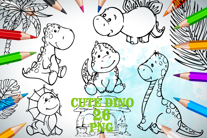 dinosaur-clipart-line-art-dino-coloring-sketch-commercial-use-kids
