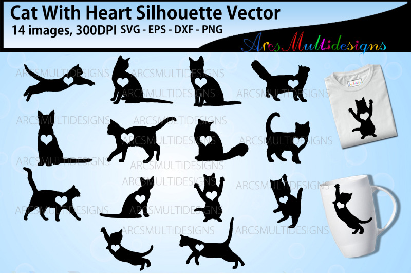 cat-with-heart-silhouette