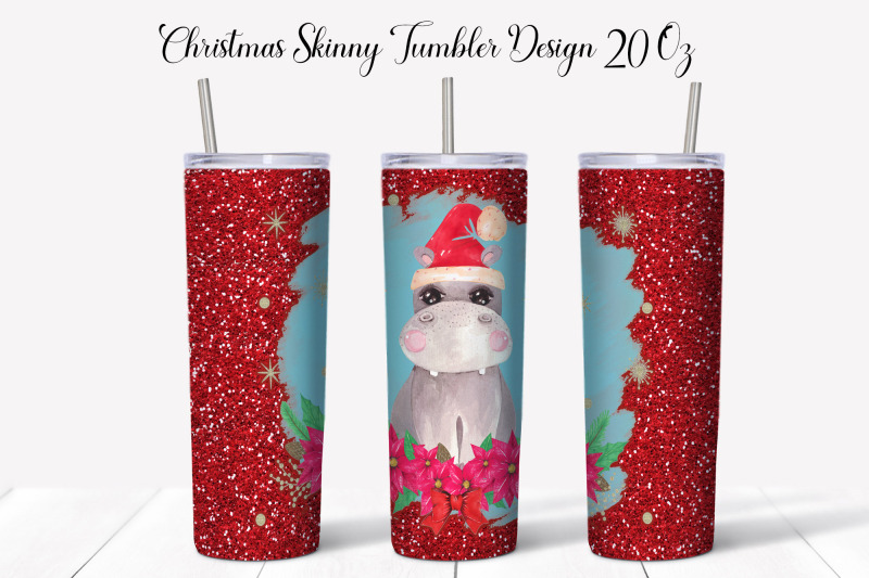 christmas-hippo-tumbler-design