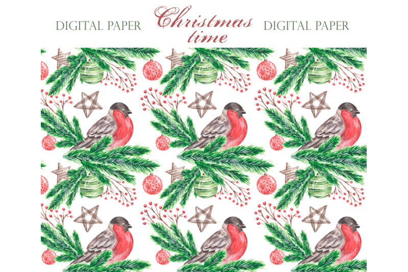 christmas-seamless-pattern-new-year-pattern-digital-paper-bullfinch