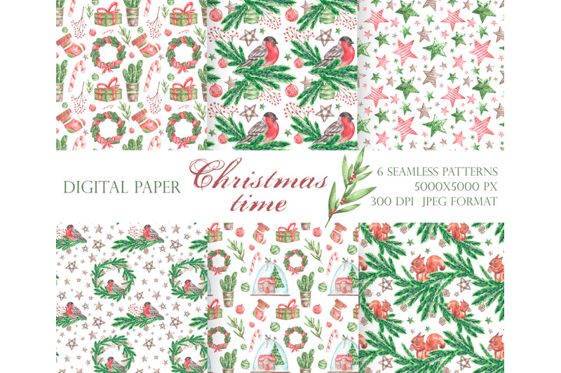 christmas-seamless-pattern-new-year-pattern-digital-paper-bullfinch