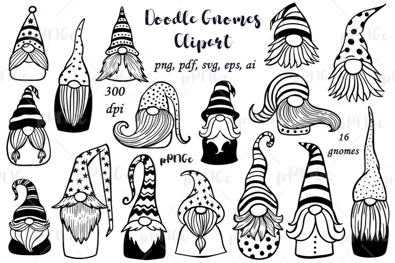 doodle-gnomes-clipart