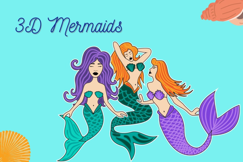 3d-mermaids-svg-bundle