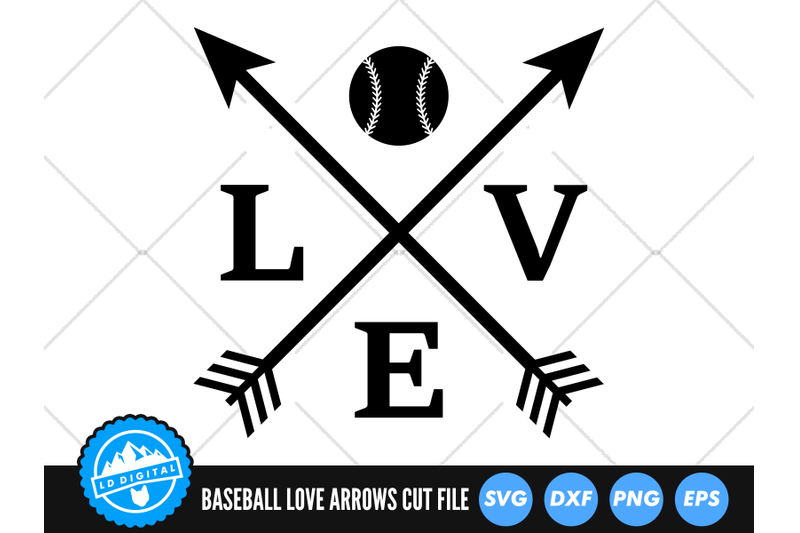 baseball-love-svg-baseball-love-arrows-svg-softball-svg