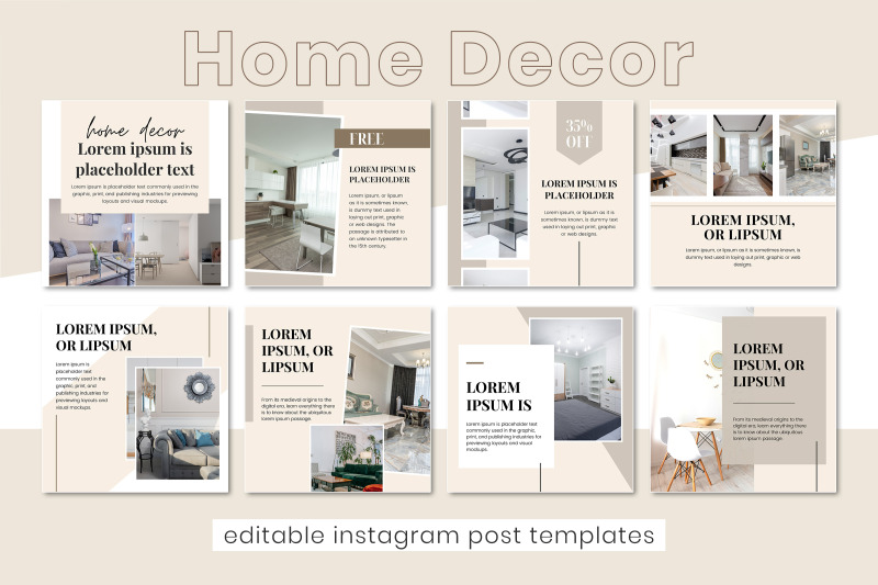 home-decor-instagram-post-template