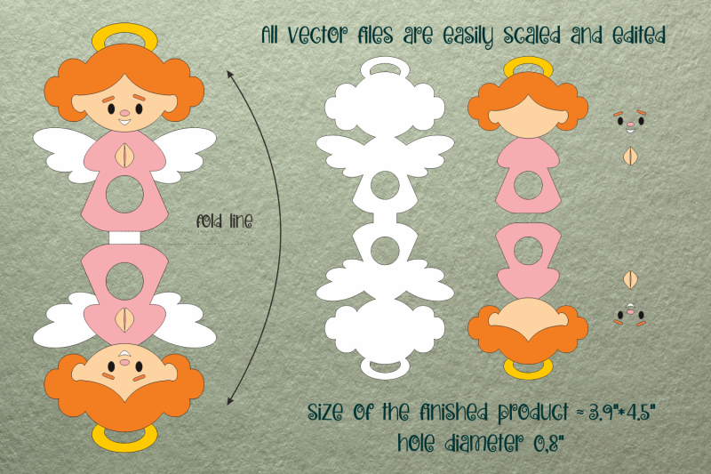 angels-christmas-ornaments-candy-holders-templates-bundle-svg