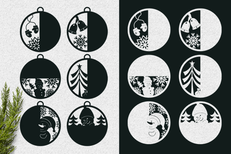 round-tags-with-christmas-elements