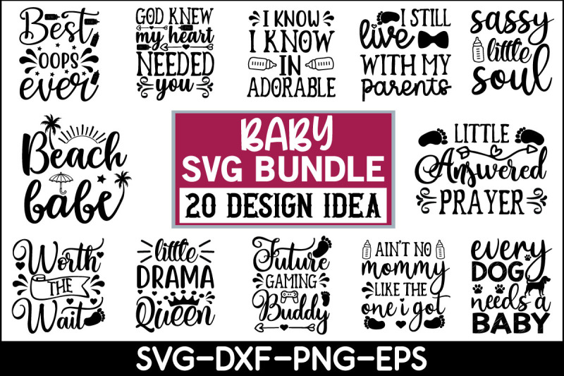 Baby SVG quotes By creativesvgzone | TheHungryJPEG