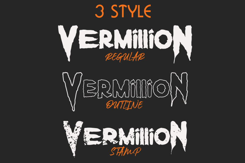 vermillion-halloween-font