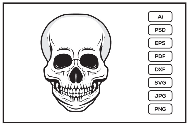 detailed-human-skull-head-design-illustration