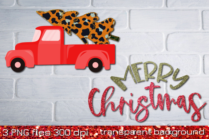 merry-christmas-red-truck-sublimation